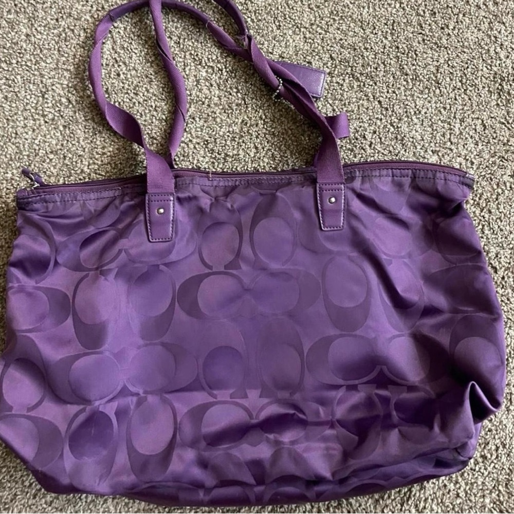 Coach Getaway Signature Nylon Packable Weekender - Picture 3 of 5